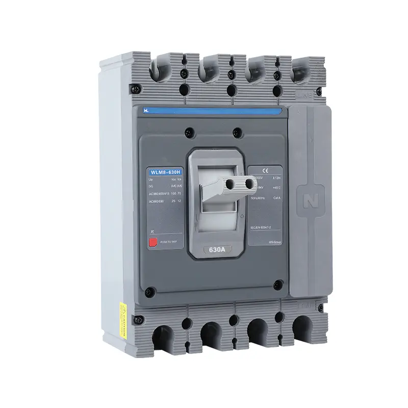 WLM8-630H-4300 WLM8-630-4300 4P  630A 630a mccb industrial circuit breaker thermal and magnetic circuit breaker