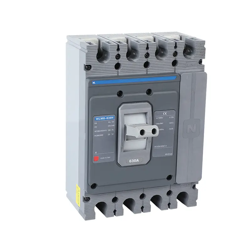 WLM8-630H-4300 WLM8-630-4300 4P  630A 630a mccb industrial circuit breaker thermal and magnetic circuit breaker