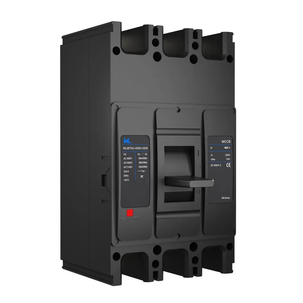 WLM7HU-400-3300 3P solar type Molded Case Circuit Breaker 800V mccb 800VAC/1000VAC/1140VAC 400A 3 Poles