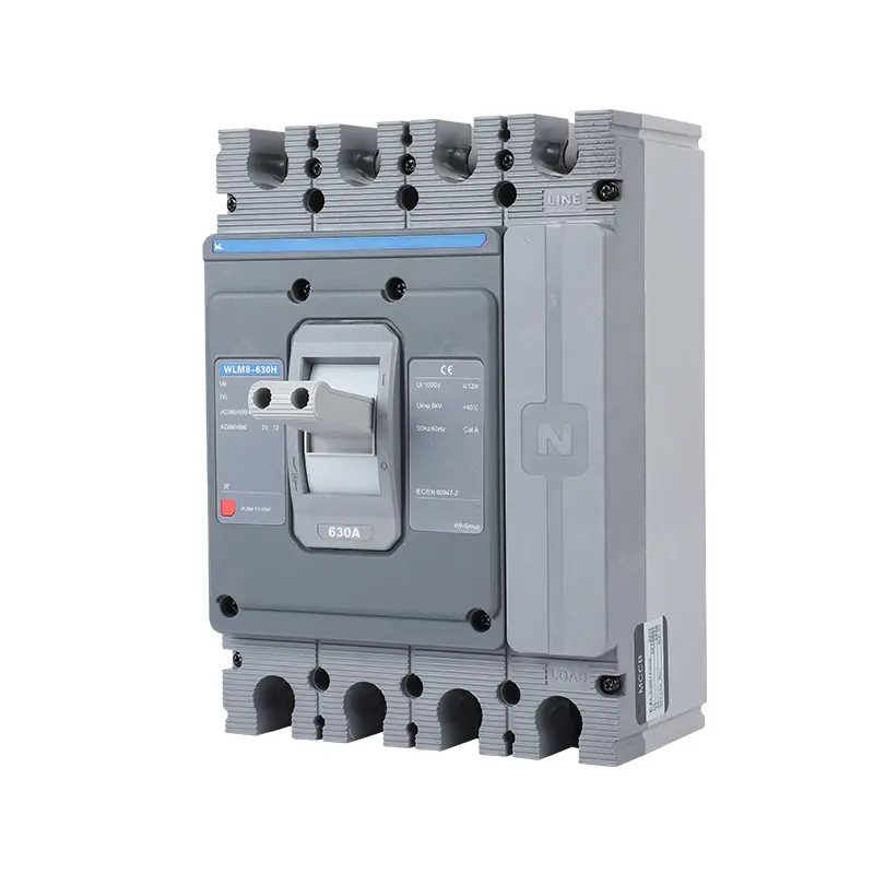 WLM8-630H-4300 WLM8-630-4300 4P  630A 630a mccb industrial circuit breaker thermal and magnetic circuit breaker