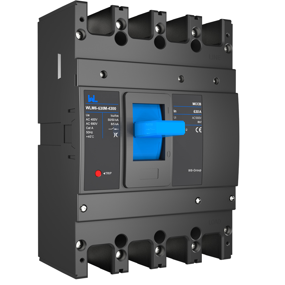 WLM6-630A-3300 3P/4P  WLM6 Series thermal magnetic type mccb 400V/690V 630 amp 3/4 Poles