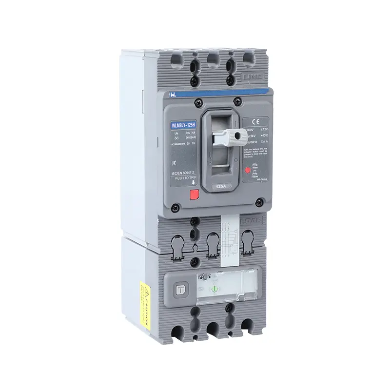 WLM8LY-125H-3300 molded case circuit breaker   smart home remote control mccb earth leakage protection type MCCB  125A 3P